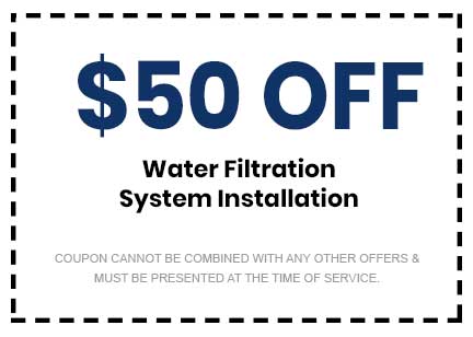 Discount on Water Filtration System Installation