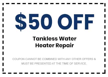 Discount on Tankless Water Heater Repair